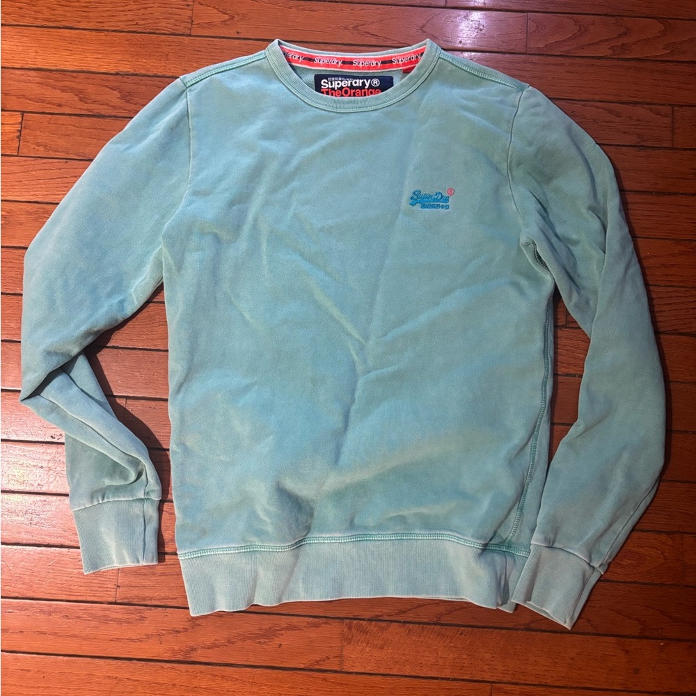Superdry Men's Teal Crewneck Sweater
